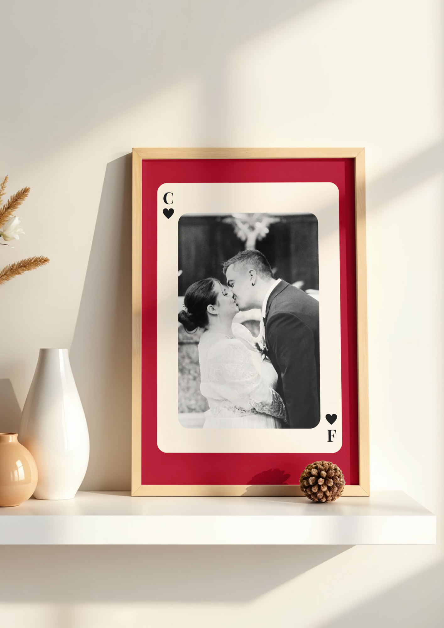 Affiche personnalisée "As de coeur"