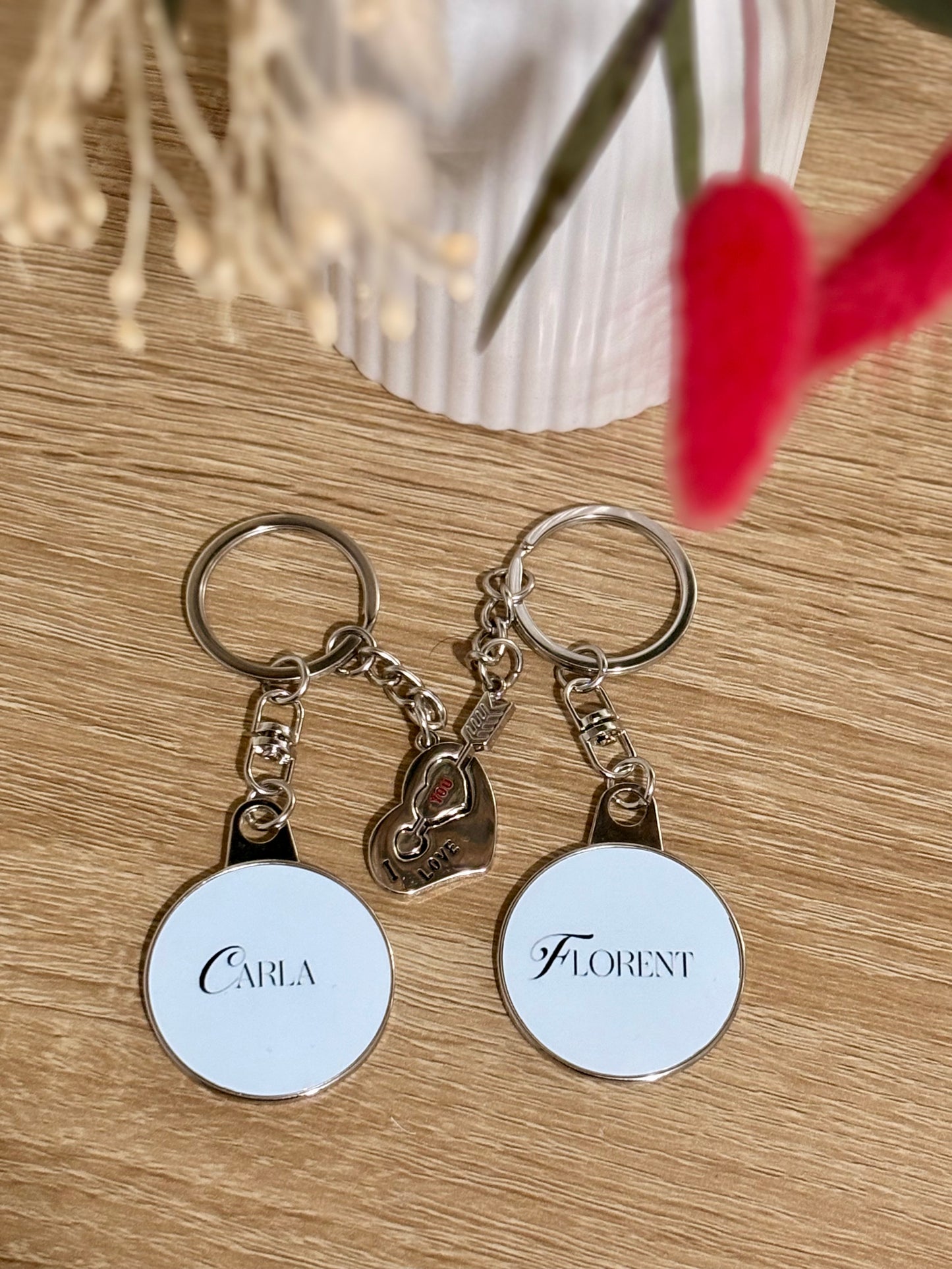 Duo de porte clé "Un moment à nous"