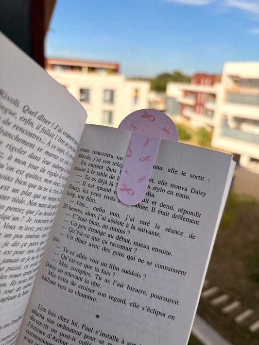 Marque page Rubans Roses