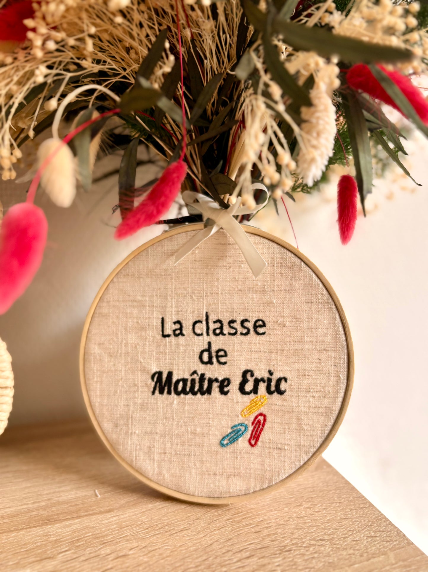 Tambour brodé "Souvenir de Classe" - Edition fin d'année
