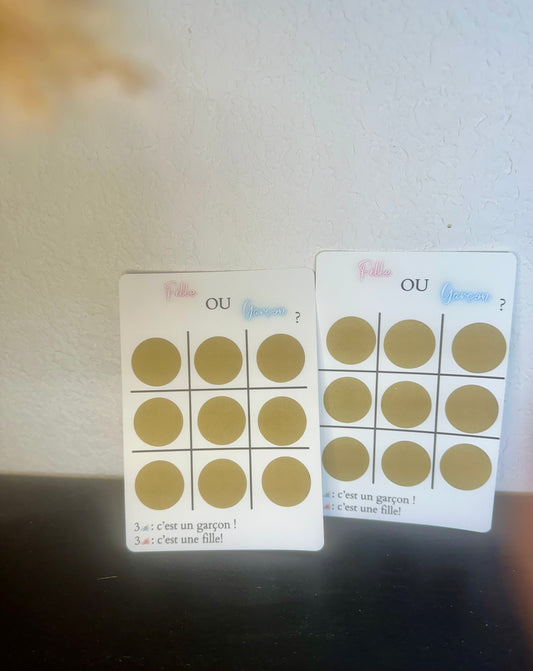 Carte à gratter « Fille ou garçon? »