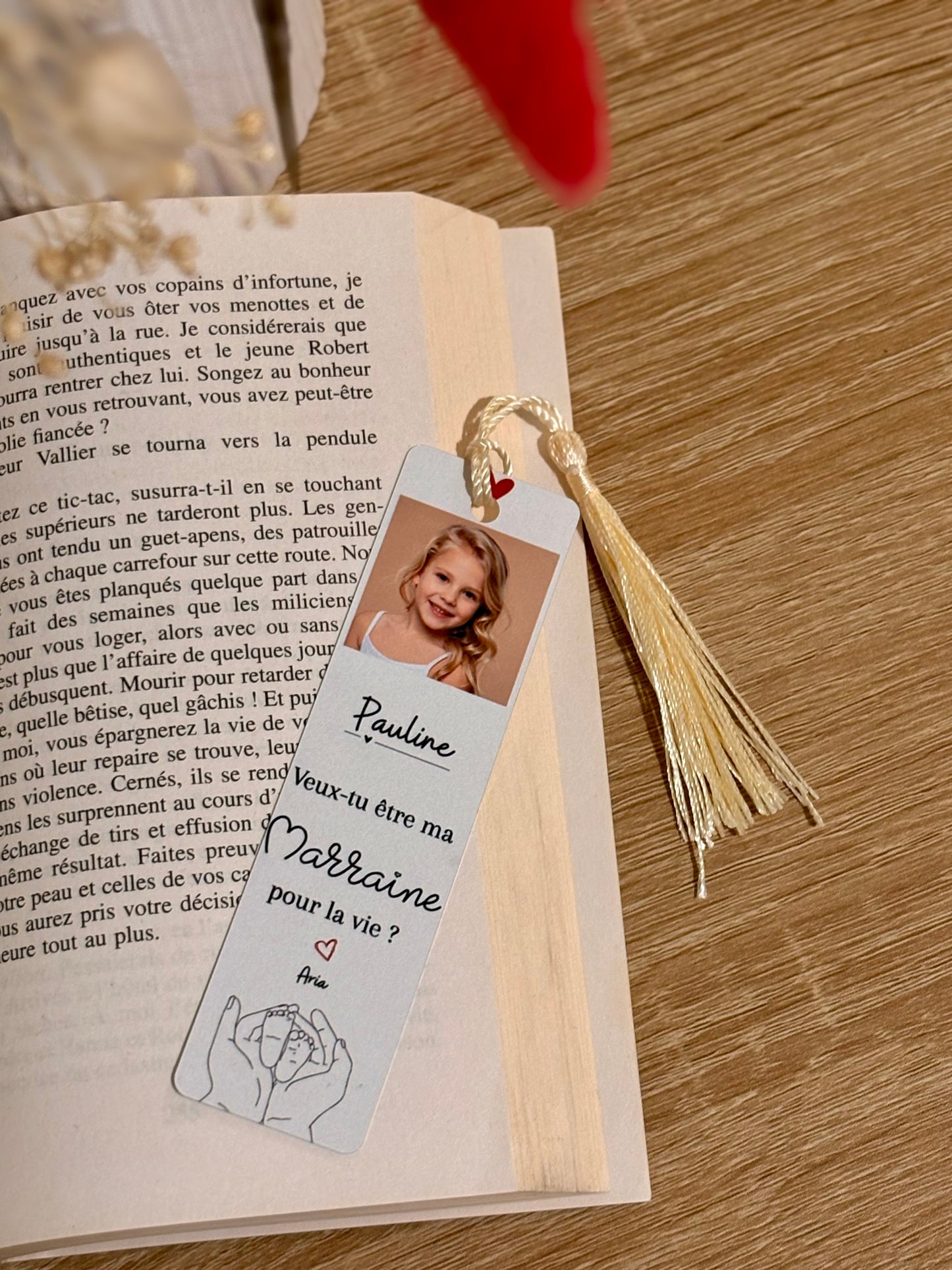 Marque page "Une demande pour la vie"