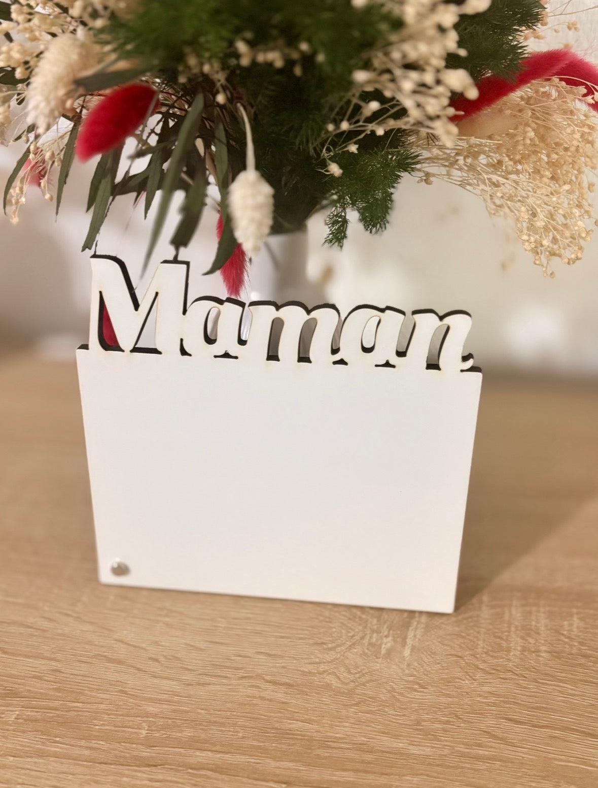 Cadre en bois “Maman” – Édition Fête des Mères