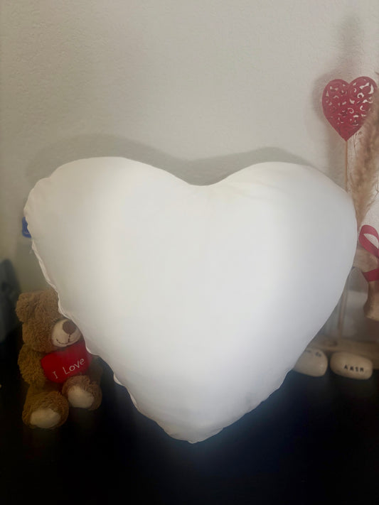 -Housse de coussin cœur personnalisable