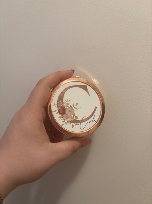 Miroir de poche "Initialement Tien"