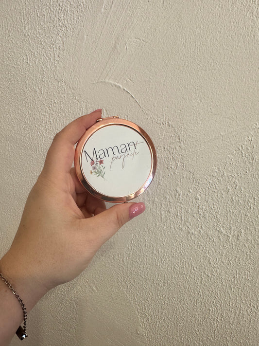 Miroir de poche "Maman parfaite"