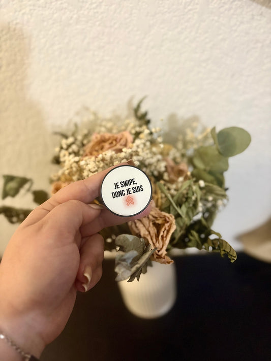 Popsocket "Je swipe, donc je suis"