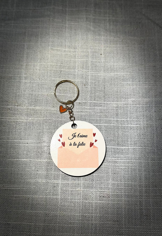 Porte clé "Lettre d'amour"