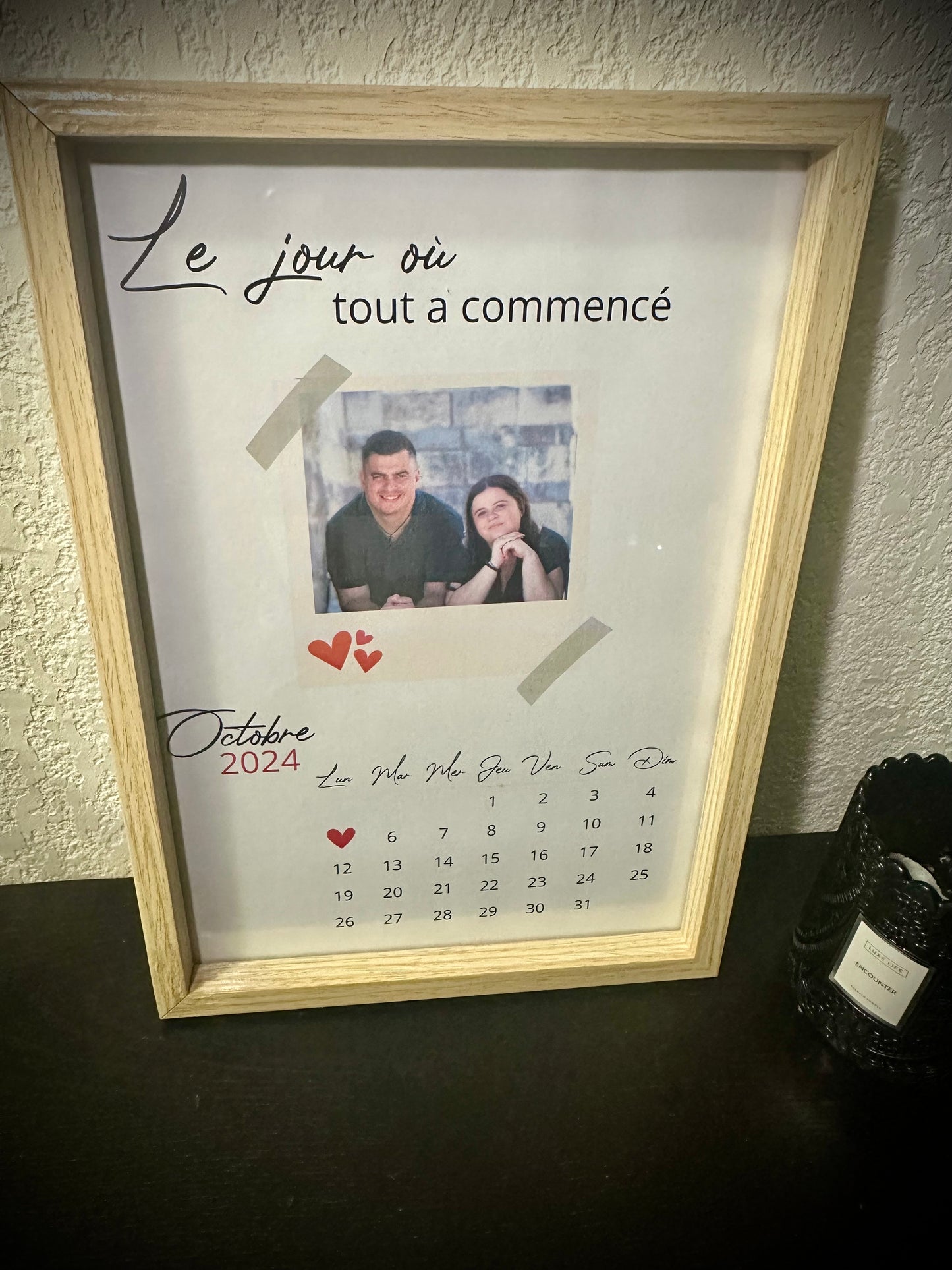 Affiche personnalisée "Le jour où tout a commencé"