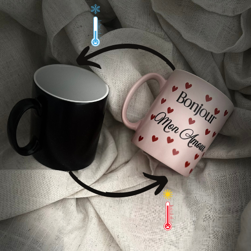 Mug magique "Bonjour Mon Amour"